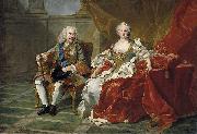 Jean Baptiste van Loo Retrato de Felipe V e Isabel Farnesio oil painting artist